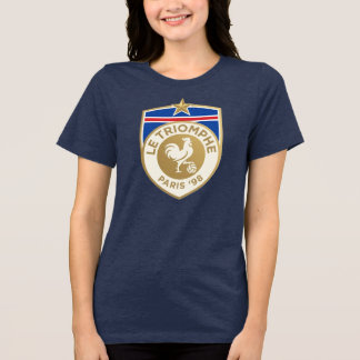 Retro Frankreich Weltmeisterschaft 1998 Fußballtri Tri-Blend Shirt