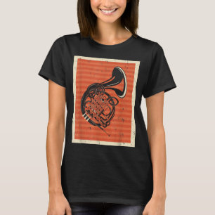 Retro Franzhorn-Musikliebhaber Hornist4 T-Shirt