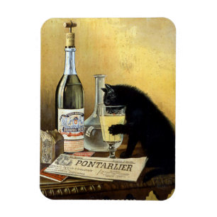 Retro-französischer Poster "Absinthe Bourgeois" Magnet
