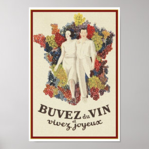 Retro-französisches Poster