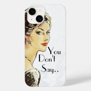 Retro-Frau retro Illustration Sarkasmus-Zitat Case-Mate iPhone 14 Hülle