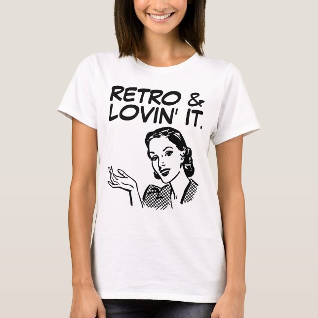 RETRO-FRAU-T - SHIRT (Vorderseite)