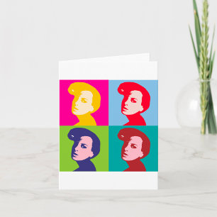 Retro-Frauen Pop-Art Karte