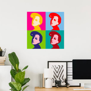 Retro-Frauen Pop-Art Poster