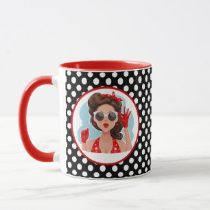 Retro-Frauen-Tasse Tasse