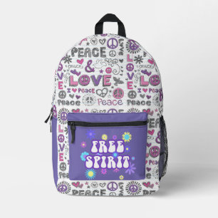 Retro Freigeist  Bedruckter Rucksack
