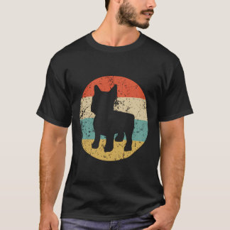 Retro French Bulldog Hund Rasse Icon T-Shirt