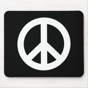 Retro Friedenszeichen Mousepad