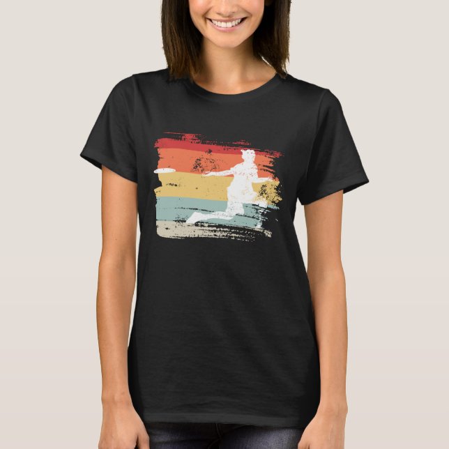 Retro Frisbee Disk Golf 1 T-Shirt (Vorderseite)