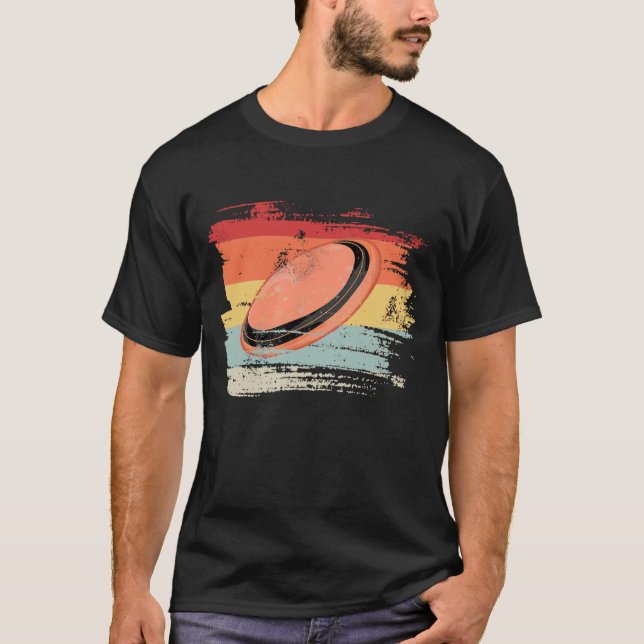 Retro Frisbee Disk Golf 3 T-Shirt (Vorderseite)