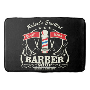 Retro Friseur-Stylist-Arbeits-Boden-Matte Badematte