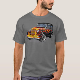 Retro-frisierte Auto T-Shirt