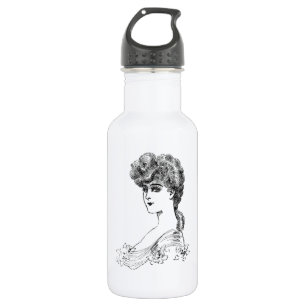 Retro-Frisur Trinkflasche