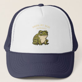 Retro Frog Barely Trying Trucker Hat Truckerkappe