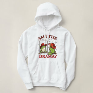Retro Frog Vibes: Bin ich das Drama? Hoodie