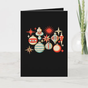 Retro Frohe und helle moderne Weihnachtsdekoration Karte