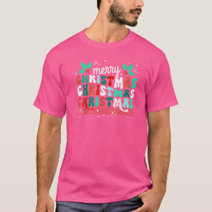 Retro Frohe Weihnachten 2022, Funny Matching Famil T-Shirt