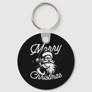 Retro Frohe Weihnachten Santa Shaka Hawaiian Surf  Schlüsselanhänger