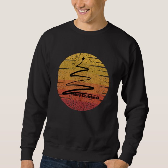 Retro Frohe Weihnachten Sweatshirt (Vorderseite)