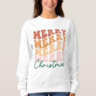 Retro Frohe Weihnachten Sweatshirt