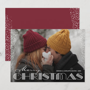 Retro Frohe Weihnachten Typografie