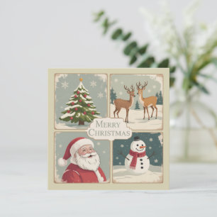 Retro Frohe Weihnachten Vintager Weihnachtsbaum