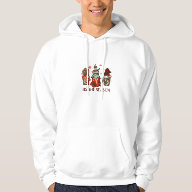 Retro Frohe Weihnachts-Cocoa Das Jahr 2009 Hoodie (Vorderseite)