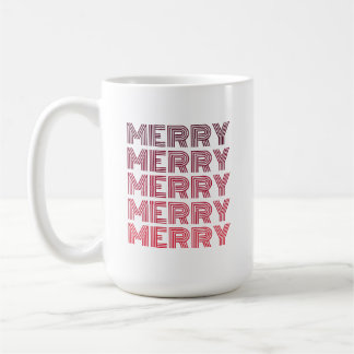 Retro Frohe Weihnachtskaffee Tasse