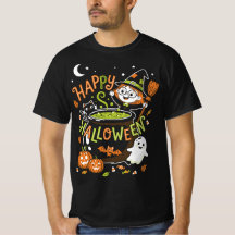 Retro Frohes Halloween Süße Hexe Kessel
