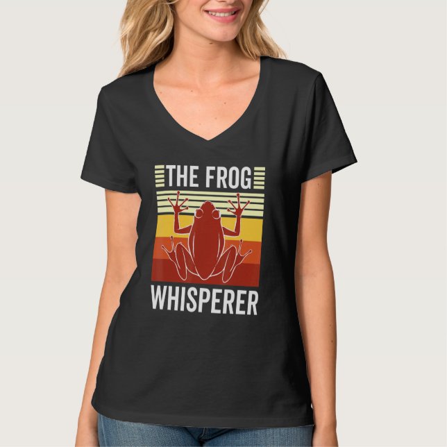 Retro-Frosch-Flüsterer T-Shirt (Vorderseite)