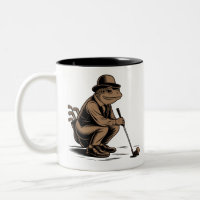 Retro-Frosch Lustiger Retro-Frosch Golf-Liebhaber
