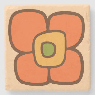 Retro-Frühlingsblüte Steinuntersetzer