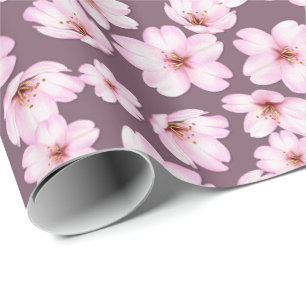 Retro Frühlingsmit blumenmuster Geschenkpapier