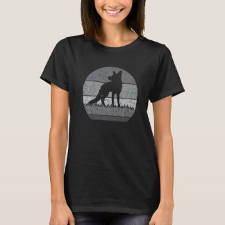 Retro-Fuchs für Männer Frauen Kinder  Tier Vintage T-Shirt