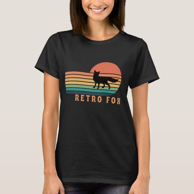 Retro Fuchs T-Shirt (Vorderseite)