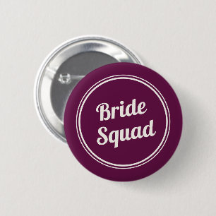 Retro Fuchsia Pink Bride Knopf Bridde Bridde Button