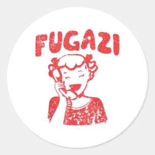 Retro Fugazi Grafik für Männer Mädchen Frauen _1 Runder Aufkleber