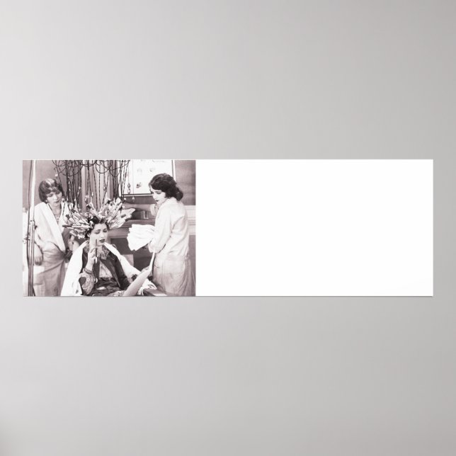 Retro Fun Hair Salon Poster (Vorne)