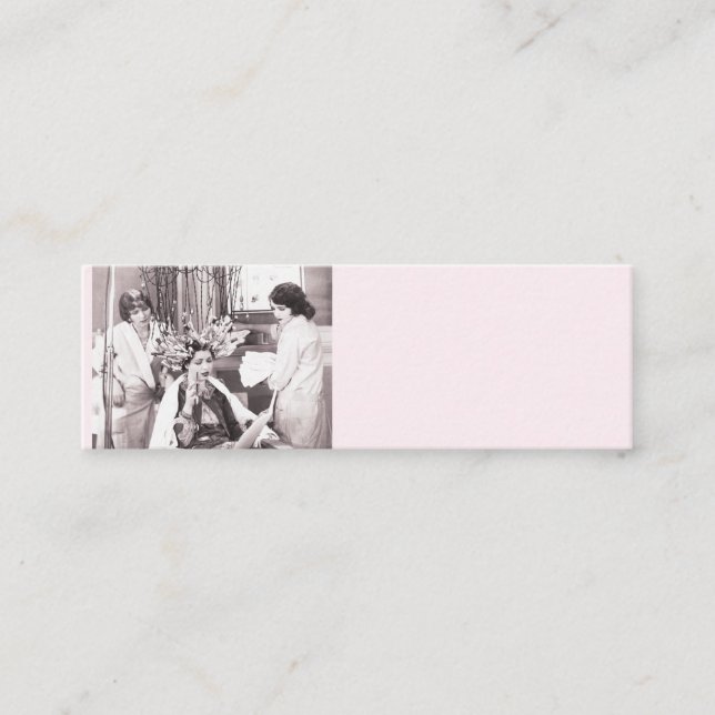 Retro Fun Hair Salon Treuekarte (Vorderseite)