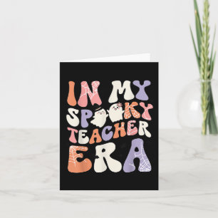 Retro Fun Teacher Halloween Niedlich in meinem Spo Karte