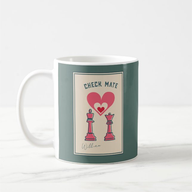 Retro Fun Valentine's Day gibt Niedliche süße Tass Kaffeetasse (Links)