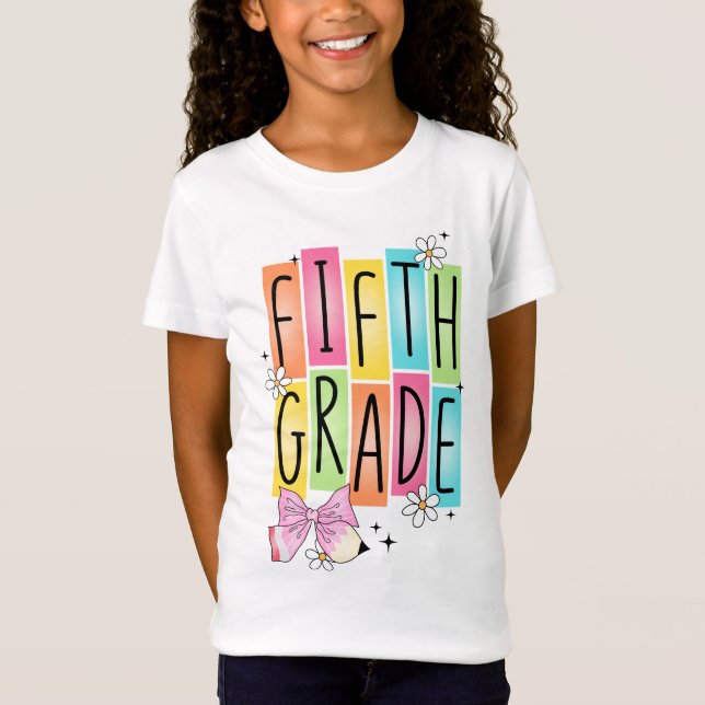 Retro fünfte Klasse  T-Shirt (Vorderseite)