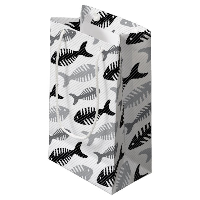 Retro Fünfzigerjahre Kleine Geschenktüte (Vorderseite Schrägansicht)