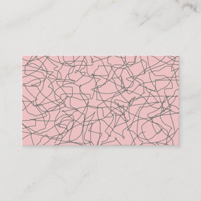 Retro Fünfzigerjahre moderne Visitenkarte (Vorderseite)