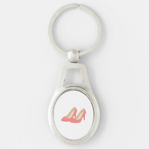 Retro Fünfzigerjahre rosa Absatz-Pumpen Schlüsselanhänger