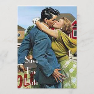 Retro Fünfzigerjahre Save the Date Einladungen