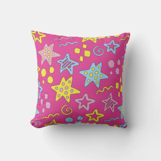 Retro funky Cartoon Pop Art Sterne Memphis 80er Kissen