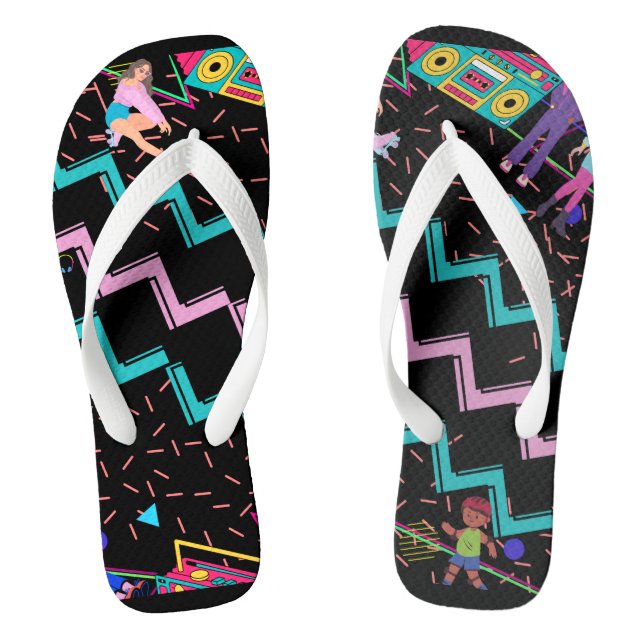 Retro Funky  Flip Flops (Fußbett)