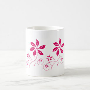 Retro - Funky Flower Beverage-Tasse Kaffeetasse
