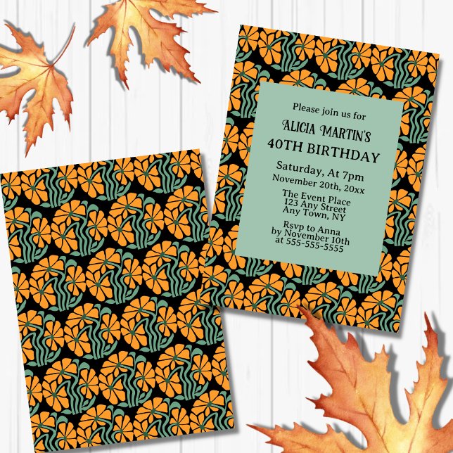 Retro Funky Groovy Daisy Blume Geburtstag Einladung (Von Creator hochgeladen)
